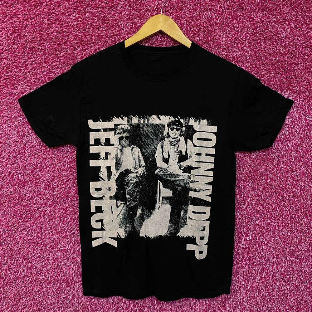 Jeff Beck Johnny Depp California Nevada Rock Duo Tour Tee S